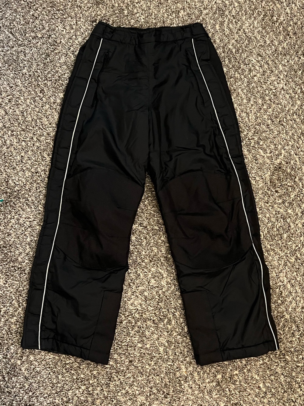 Kid’s vintage L.L.Bean black waterproof insulated snow pants rugged outdoor snow